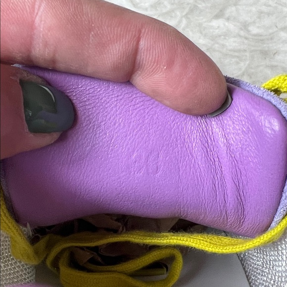 Hermès Women’s White/Yellow Suede/Mesh Bouncing Sneakers Size 36 EU - Picture 13 of 17